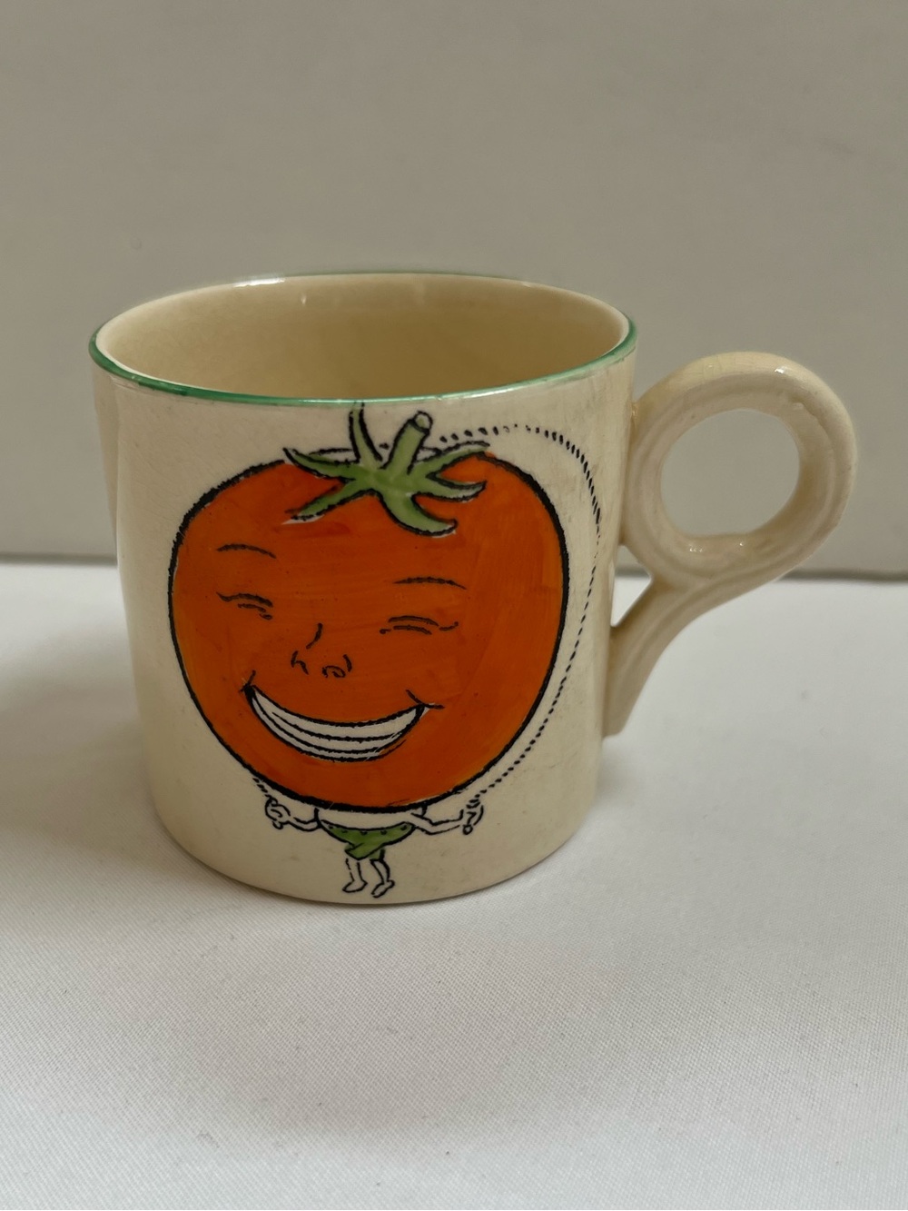 Smiling Tomato Salad Cup The Healthy Vegetable Family Made In England Kids Mug